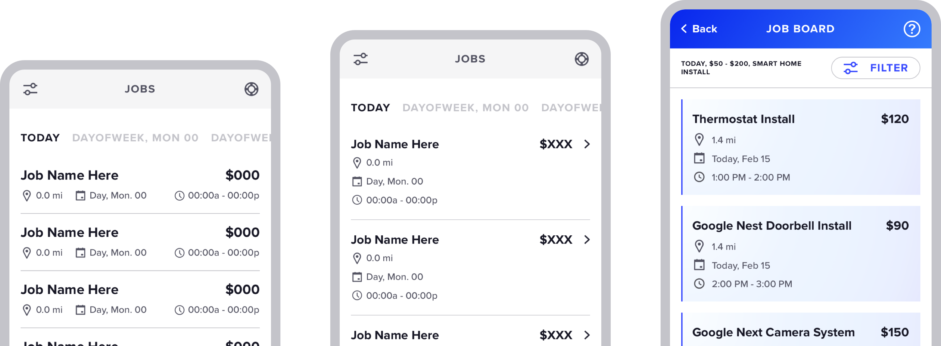 Wireframe-Progression